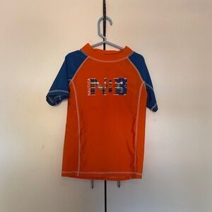 Nautica Kids Rashguard - Bold Orange and Blue